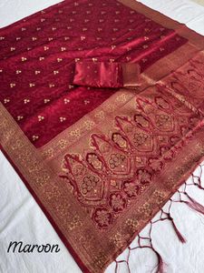 New Women Satin Silk Sarees