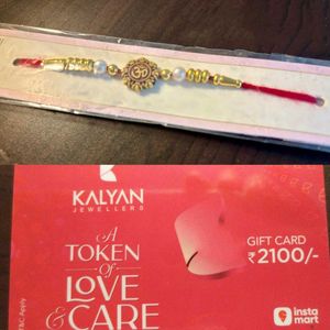 Get Rakhi  &amp; Kalyan Jewellery 2100 Worth Gift Card