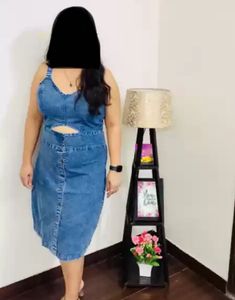 Denim Cutout Dress