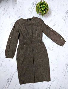Korean Pocket Knee Length Dress