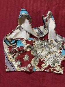 Criss Cross Neck Halter Top