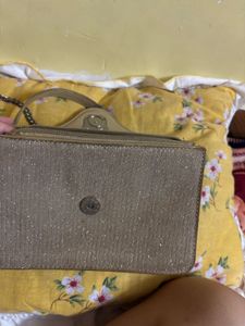 Metallic &amp; Neutral Shoulder Bag