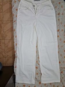 White Wide Leg Jeans