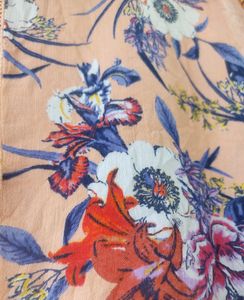 Floral Peach Crop Top