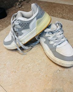 Red Tape Grey & White Chunky Sneakers