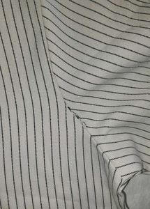 A kurta-like-Dress.A white Stripes Dress