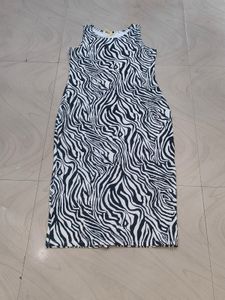 Zebra Print Bodycon Dress