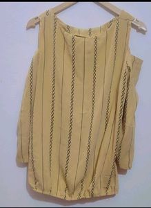 Light Musturd Top For Girl Or Woman 36 Bust