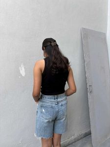 denim shorts