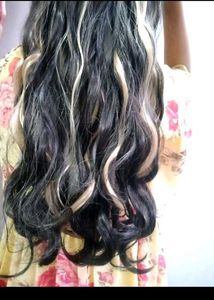Hair Extension with Highlights