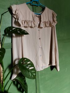 Korean Style Peter Pan Collar Top