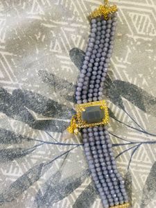 Charming Grey Beaded Necklace