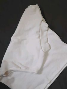 White Mock Neck Sleeveless Top