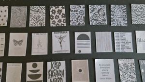 25 PCs Of Black And White Journal Stickers