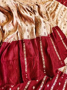 Pure Silk Vintage Golden Mulberry Banarasi
