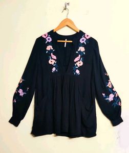 Floral Embroidered Blouse Size-40