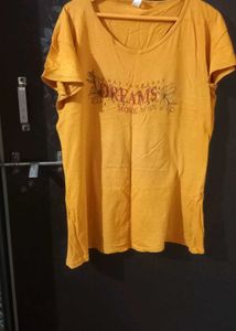 Stylish Mustard Graphic Tee