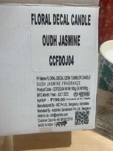 Oudh Jasmine Ceramic Candle