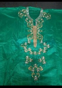 Embroidered Green Salwar Kameez