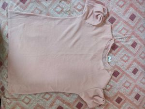 Pink Top With Butterfly Sleeves