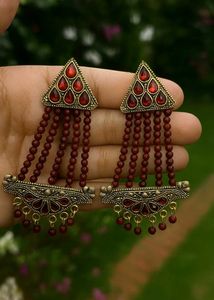 Red Dangle Earrings