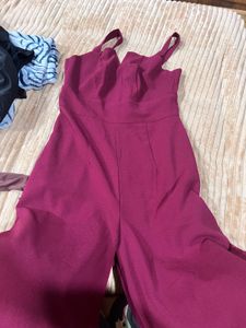 Burgundy Jumpsuit - Chic &amp; Stylish