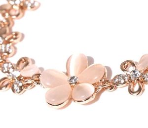 Rose Gold Flower Bracelet