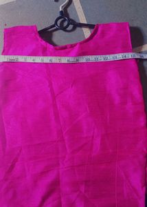 Rose Pink Short Kurti