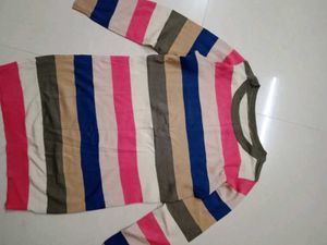 Striped Pullover Sweater Top