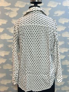 Polka Dot Button-Up Shirt