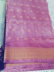 Elegant  pure silk Pink Saree 2