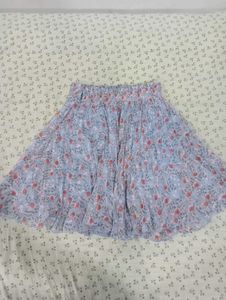 Floral Print Mini Skirt