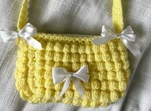 Crochet Puffed Stitched Sling Bag