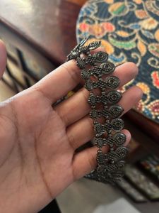 2 Time Imworn Black Polish Oxidised Choker