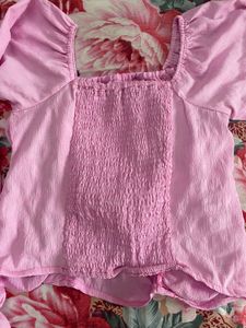 Pink Ruffle Top