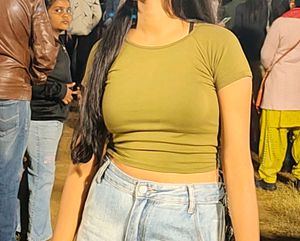 Olive Green Crop Top