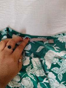 A Floral Green Kurti