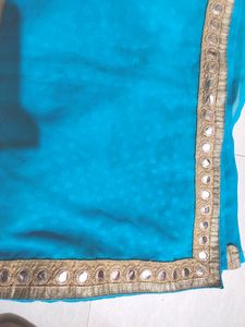 Saree Greenish Blue