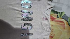 2 Graphic Print T-Shirt - Sunshine Quote
