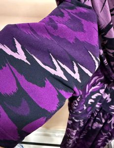 Purple Patterned Dress