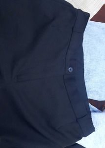 Black Straight Leg Trousers