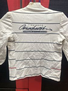 Boy&#39;s White Striped Jacket