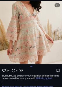 Floral Lace Mini Dress