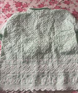 Embroidered Mint Green Shirt