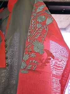 Beautiful Kurta Set With Embroidered Sleeves