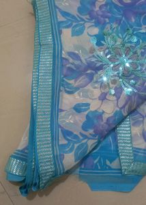 Blue Saree