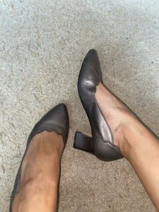 Formal Leather Pointed Toe Flats