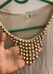 Chic Feather Print Maxi Dress