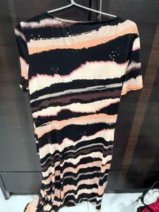 Marks &amp; Spencer Striped Midi Dress In V Good Form