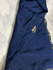 Beautiful Saree Blue Sequence